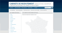 Desktop Screenshot of cabinets-recrutement-executive-search.com